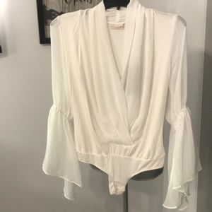 Beautiful eggshell leotard!